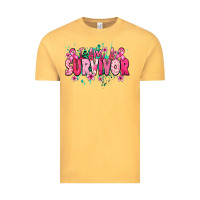 Vintage Mustard i am a survivor Vintage Tee - NancyCooperArtShop