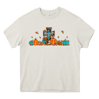 Cream thankful cross pumpkin Heavy Core Tee - JahusDesignShop