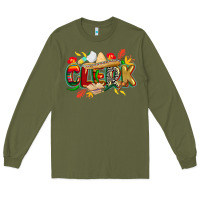 Army Green cinco de mayo clerk Long Sleeve Tee - CowGirlArtShop