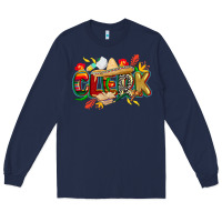 Navy cinco de mayo clerk Long Sleeve Tee - CowGirlArtShop