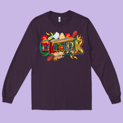 Cinco De Mayo Clerk Long Sleeve Tee Designed By Cowgirlartshop