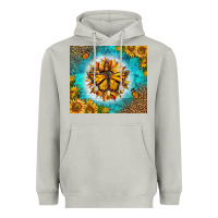 Moon Dust Monarch Butterfly Sunflower Heavyweight Hoodie - LillyAllenDesigns