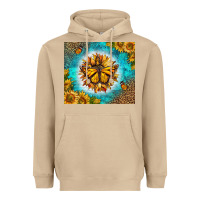 Mushroom Monarch Butterfly Sunflower Heavyweight Hoodie - LillyAllenDesigns