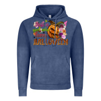 Vintage Denim Just a girl who loves Halloween Vintage Hoodie - NancyCooperArtShop