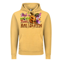 Vintage Mustard Just a girl who loves Halloween Vintage Hoodie - NancyCooperArtShop