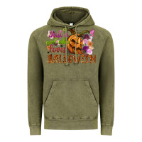 Vintage Olive Just a girl who loves Halloween Vintage Hoodie - NancyCooperArtShop