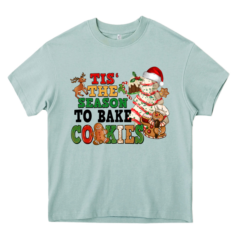 Tis' The Season To Bake Cookies Heavy Core Tee by NancyCooperArtShop | Teevron