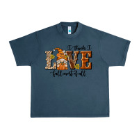 Midnight Navy I Think I Love Fall Most of All Urban Heavy Tee - texasbilliewilder