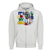 Dove Grey it's in my dna tumbler Zipper Hoodie - BundleAndBundleShop