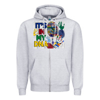 Heather Grey it's in my dna tumbler Zipper Hoodie - BundleAndBundleShop