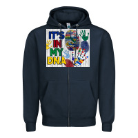 Navy it's in my dna tumbler Zipper Hoodie - BundleAndBundleShop