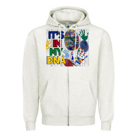 Oatmeal Heather it's in my dna tumbler Zipper Hoodie - BundleAndBundleShop
