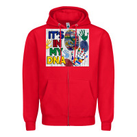 Red it's in my dna tumbler Zipper Hoodie - BundleAndBundleShop