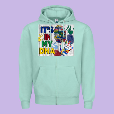 It's In My Dna Tumbler Zipper Hoodie Designed By Bundleandbundleshop