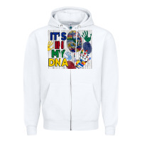 White it's in my dna tumbler Zipper Hoodie - BundleAndBundleShop