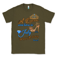 Army Green A Queen Was Born In July 24th Happy Birthday Classic Tee - Bettercallsaul