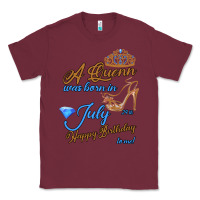 Burgundy A Queen Was Born In July 24th Happy Birthday Classic Tee - Bettercallsaul