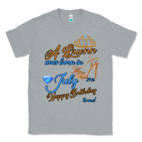 Heather Grey A Queen Was Born In July 24th Happy Birthday Classic Tee - Bettercallsaul