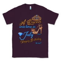 Plum A Queen Was Born In July 24th Happy Birthday Classic Tee - Bettercallsaul