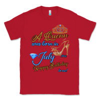 Red A Queen Was Born In July 24th Happy Birthday Classic Tee - Bettercallsaul
