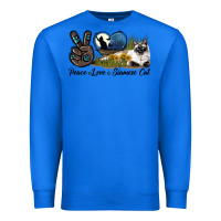 True Royal Peace Love Siamese Cat Premium Sweatshirt - LillyAllenDesigns