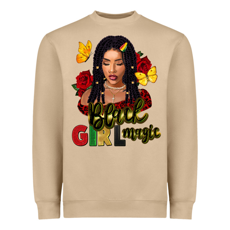 Black Girl Magic Heavyweight Sweatshirt by FaDigitalArtStudio | Teevron
