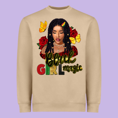 Black Girl Magic Heavyweight Sweatshirt Designed By Fadigitalartstudio