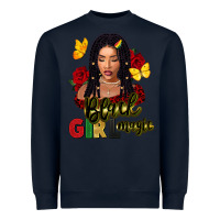 Navy black girl magic Heavyweight Sweatshirt - FaDigitalArtStudio