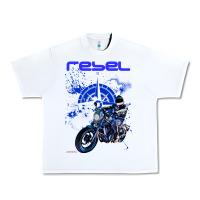 White cmx 1100 rebel custom Urban Heavy Tee - tuanDangUi