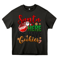 Asphalt Santa here we have cookies Heavy Core Tee - NancyCooperArtShop