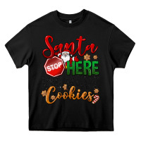 Black Santa here we have cookies Heavy Core Tee - NancyCooperArtShop