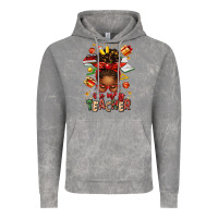 Cloud Rock one merry teacher afro messy bun Vintage Hoodie - texasbilliewilder