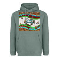 Sage winter blessings leopard Heavyweight Hoodie - LillyAllenDesigns