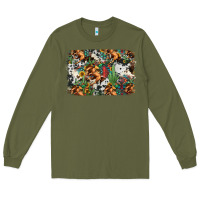 Army Green western rodeo background Long Sleeve Tee - Jasminsmagicworld