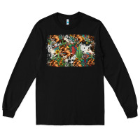 Black western rodeo background Long Sleeve Tee - Jasminsmagicworld