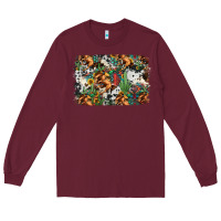 Burgundy western rodeo background Long Sleeve Tee - Jasminsmagicworld