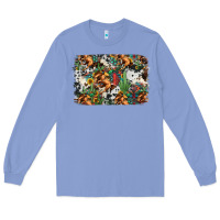 Colony Blue western rodeo background Long Sleeve Tee - Jasminsmagicworld