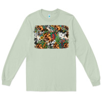 Matcha western rodeo background Long Sleeve Tee - Jasminsmagicworld