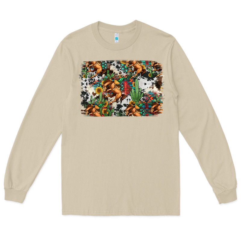 Western Rodeo Background Long Sleeve Tee by Jasminsmagicworld | Teevron