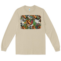 Mushroom western rodeo background Long Sleeve Tee - Jasminsmagicworld