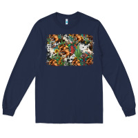 Navy western rodeo background Long Sleeve Tee - Jasminsmagicworld