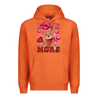 Carrot love more with toy bear Premium Hoodie - FaDigitalArtStudio