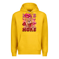 Lemon love more with toy bear Premium Hoodie - FaDigitalArtStudio