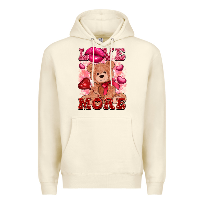 Love More With Toy Bear Premium Hoodie by FaDigitalArtStudio | Teevron