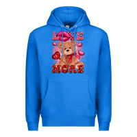 True Royal love more with toy bear Premium Hoodie - FaDigitalArtStudio