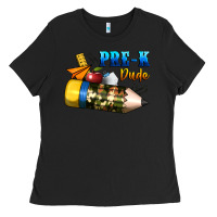 Black pre k dude Ladies Tee - BundleAndBundleShop