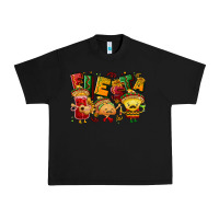 Black Fiesta with taco, nacho, souce Urban Heavy Tee - NancyCooperArtShop