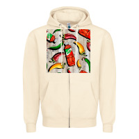 Sandshell mexican chili and pepper seamless pattern Zipper Hoodie - BundleAndBundleShop