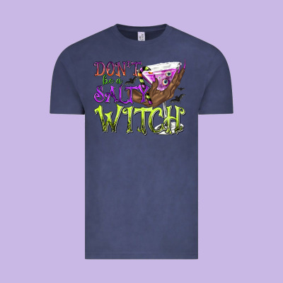 Don't Be A Salty Witch Vintage Tee Designed By Texasbilliewilder
