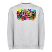 Heather Grey Autism accept understand love Heavyweight Sweatshirt - FaDigitalArtStudio